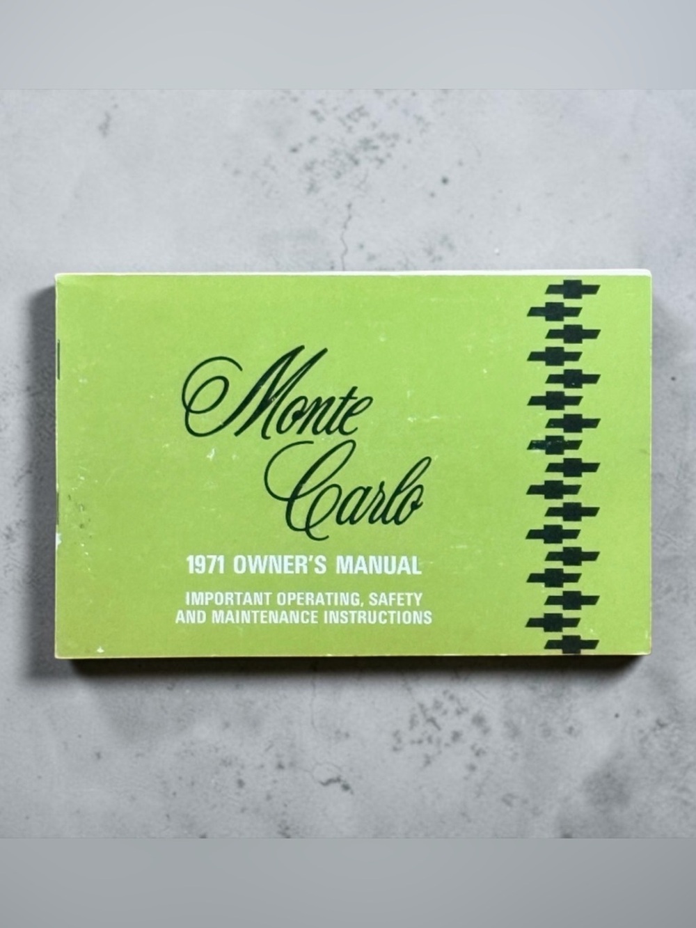 GENERAL MOTORS 1971 Monte Carlo Owner’s Manual